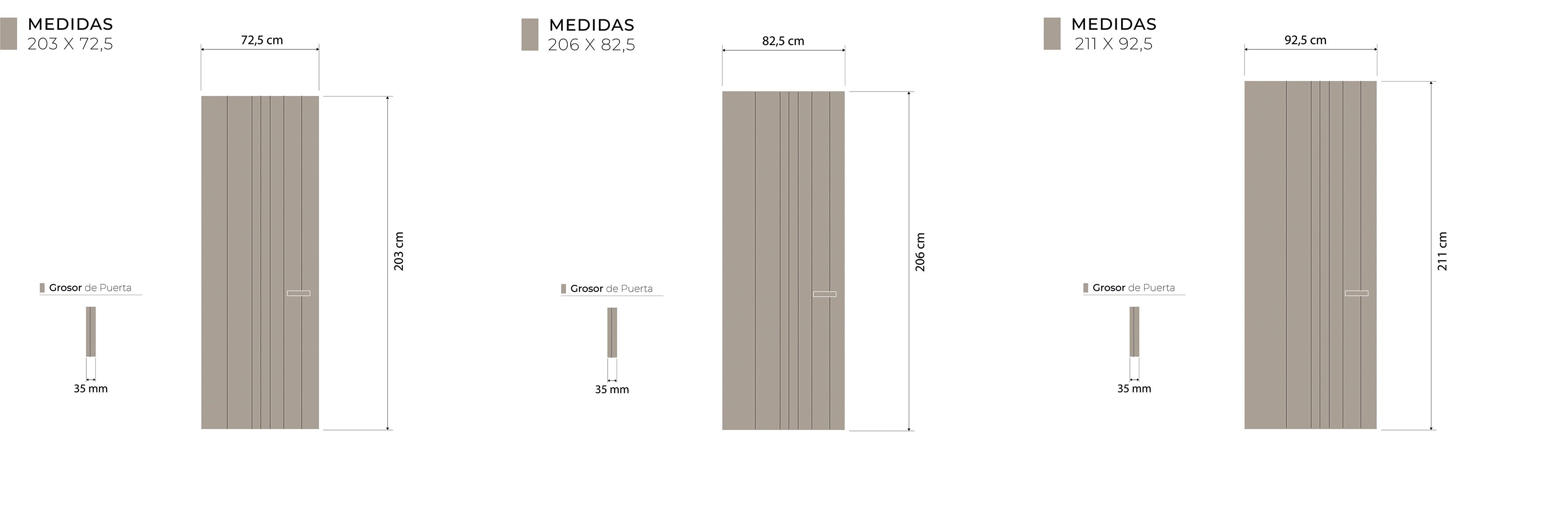 Medidas técnicas Kenzo Inretior Madera